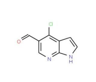4-Chloro-1H-pyrrolo[2,3-b]pyridine-5-carbaldehyde (CAS 958230-19-8) - chemical structure image