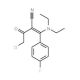 4-chloro-2-[(diethylamino)(4-fluorophenyl)methylidene]-3-oxobutanenitrile - chemical structure image