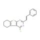 4-chloro-2-[2-phenylvinyl]-5,6,7,8-tetrahydro[1]benzothieno[2,3-d]pyrimidine (CAS 101130-32-9) - chemical structure image