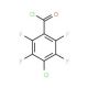 4-Chloro-2,3,5,6-tetrafluorobenzoyl chloride (CAS 145572-10-7) - chemical structure image