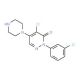 4-Chloro-2-(3-chlorophenyl)-5-piperazino-3(2H)-pyridazinone - chemical structure image