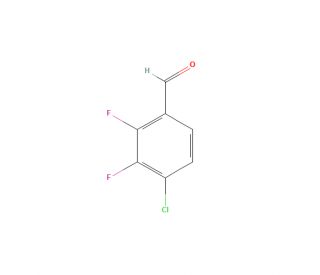 4-Chloro-2,3-difluorobenzaldehyde (CAS 1160573-23-8) - chemical structure image