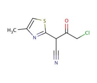4-chloro-2-(4-methyl-1,3-thiazol-2-yl)-3-oxobutanenitrile - chemical structure image