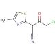 4-chloro-2-(4-methyl-1,3-thiazol-2-yl)-3-oxobutanenitrile - chemical structure image