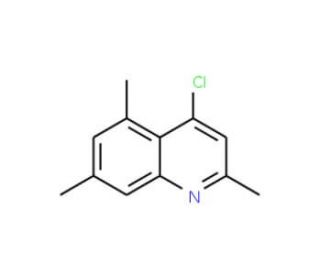 4-Chloro-2,5,7-trimethylquinoline (CAS 63136-64-1) - chemical structure image