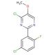 4-Chloro-2-(5-chloro-2-fluorophenyl)-5-methoxypyrimidine - chemical structure image
