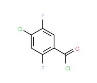 4-Chloro-2,5-difluorobenzoyl chloride (CAS 132794-08-2) - chemical structure image
