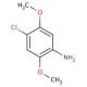 4-Chloro-2,5-dimethoxyaniline (CAS 6358-64-1) - chemical structure image