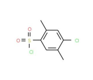 4-Chloro-2,5-dimethylbenzenesulfonyl chloride (CAS 88-49-3) - chemical structure image