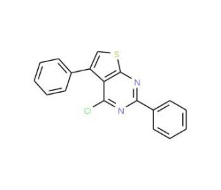 4-chloro-2,5-diphenylthieno[2,3-d]pyrimidine (CAS 83548-63-4) - chemical structure image
