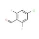 4-Chloro-2,6-difluorobenzaldehyde (CAS 252004-45-8) - chemical structure image