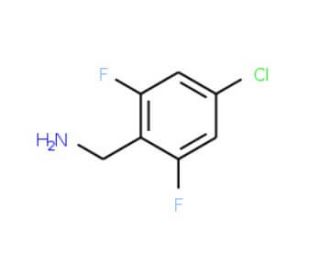 4-Chloro-2,6-difluorobenzylamine - chemical structure image
