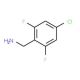 4-Chloro-2,6-difluorobenzylamine - chemical structure image
