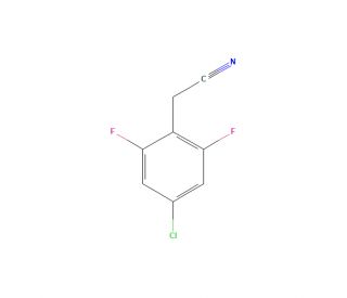 4-Chloro-2,6-difluorophenylacetonitrile (CAS 537033-53-7) - chemical structure image