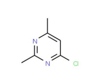 4-Chloro-2,6-dimethyl-pyrimidine (CAS 4472-45-1) - chemical structure image