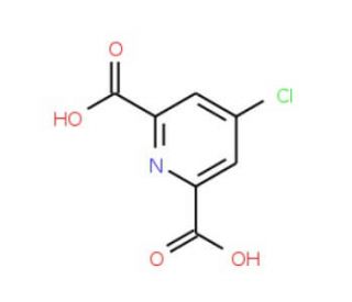 4-Chloro-2,6-pyridinedicarboxylic acid (CAS 4722-94-5) - chemical structure image
