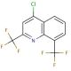 4-Chloro-2,8-bis(trifluoromethyl)quinoline (CAS 83012-13-9) - chemical structure image