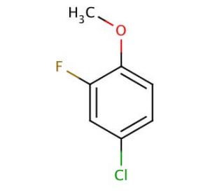 4-Chloro-2-fluoroanisole (CAS 452-09-5) - chemical structure image