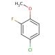 4-Chloro-2-fluoroanisole (CAS 452-09-5) - chemical structure image