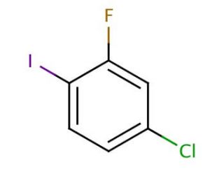 4-Chloro-2-fluoroiodobenzene (CAS 6797-79-1) - chemical structure image