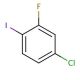 4-Chloro-2-fluoroiodobenzene (CAS 6797-79-1) - chemical structure image