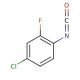 4-Chloro-2-fluorophenyl isocyanate (CAS 51163-28-1) - chemical structure image