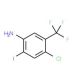 4-Chloro-2-iodo-5-(trifluoromethyl)aniline (CAS 852569-36-9) - chemical structure image