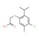 (4-Chloro-2-isopropyl-5-methyl-phenoxy)-acetic acid (CAS 5411-11-0) - chemical structure image