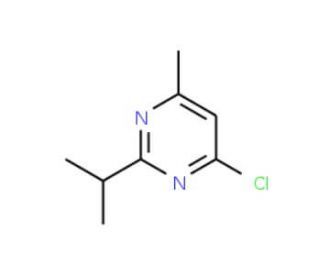 4-chloro-2-isopropyl-6-methylpyrimidine (CAS 4595-69-1) - chemical structure image