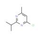 4-chloro-2-isopropyl-6-methylpyrimidine (CAS 4595-69-1) - chemical structure image