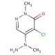 4-chloro-2-methyl-5-(1-methylhydrazin-1-yl)-2,3-dihydropyridazin-3-one (CAS 96017-23-1) - chemical structure image