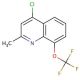 4-Chloro-2-methyl-8-trifluoromethoxyquinoline (CAS 927800-56-4) - chemical structure image