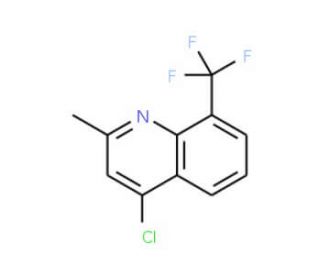 4-Chloro-2-methyl-8-(trifluoromethyl)quinoline (CAS 140908-89-0) - chemical structure image