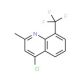 4-Chloro-2-methyl-8-(trifluoromethyl)quinoline (CAS 140908-89-0) - chemical structure image
