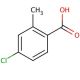 4-Chloro-2-methylbenzoic acid (CAS 7499-07-2) - chemical structure image