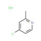 4-Chloro-2-methylpyridine hydrochloride (CAS 41753-34-8) - chemical structure image