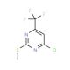 4-Chloro-2-(methylthio)-6-(trifluoromethyl)pyrimidine (CAS 16097-63-5) - chemical structure image