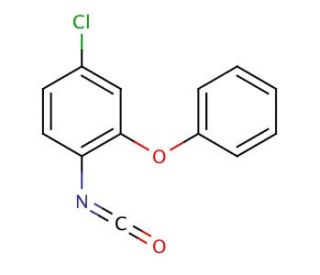 4-Chloro-2-phenoxyphenyl isocyanate (CAS 160693-21-0) - chemical structure image