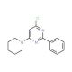 4-Chloro-2-phenyl-6-piperidinopyrimidine - chemical structure image