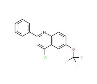 4-Chloro-2-phenyl-6-trifluoromethoxyquinoline (CAS 1189106-94-2) - chemical structure image