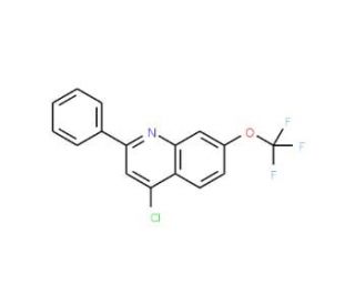 4-Chloro-2-phenyl-7-trifluoromethoxyquinoline (CAS 1189107-66-1) - chemical structure image