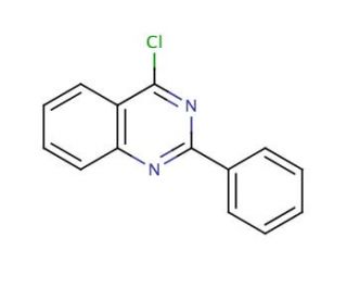 4-Chloro-2-phenylquinazoline (CAS 6484-25-9) - chemical structure image