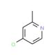 4-Chloro-2-picoline (CAS 3678-63-5) - chemical structure image