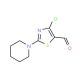 4-chloro-2-piperidin-1-yl-1,3-thiazole-5-carbaldehyde (CAS 139670-00-1) - chemical structure image