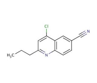 4-Chloro-2-propyl-6-quinolinecarbonitrile (CAS 930570-37-9) - chemical structure image