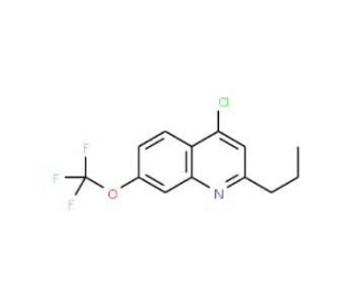 4-Chloro-2-propyl-7-trifluoromethoxyquinoline (CAS 1189106-46-4) - chemical structure image
