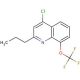 4-Chloro-2-propyl-8-trifluoromethoxyquinoline (CAS 1153002-19-7) - chemical structure image