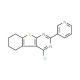 4-chloro-2-pyridin-3-yl-5,6,7,8-tetrahydro[1]benzothieno[2,3-d]pyrimidine (CAS 128277-24-7) - chemical structure image