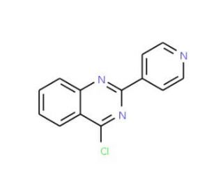 4-chloro-2-pyridin-4-ylquinazoline (CAS 6484-27-1) - chemical structure image