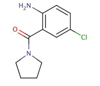 4-chloro-2-(pyrrolidin-1-ylcarbonyl)aniline - chemical structure image